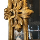Large and impressive 19th century carved wood mirror .
