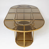 Bronze sectional  Table in the Gabriella Crespi Style .