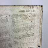 Original Land registry map of Hampstead circa 1900.