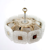Mid century Austrian ceiling fixture designed by J. Kalmar.