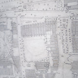 Original framed Land registry map of Hyde park and Knightsbridge circa 1900 .