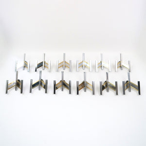 Extremely rare set of 6 Modernist Scolari wall lights . (3 Pairs only)