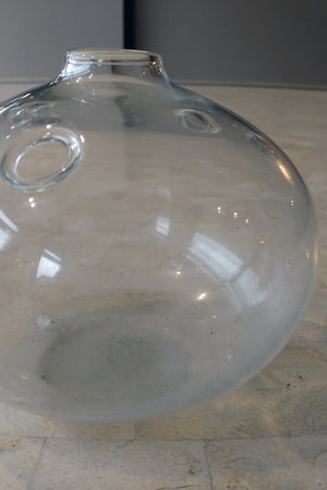 Scandinavian Holmegaard Glass Vase, Signed
