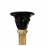 Large pair of signed Murano Glass candlesticks.