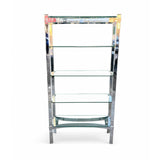 1970's Merrow associates chrome shelving unit.