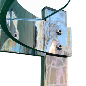 1970's Merrow associates chrome shelving unit.