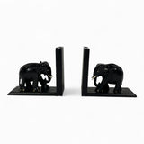Pair of stylish early twentieth century solid Ebony bookends .