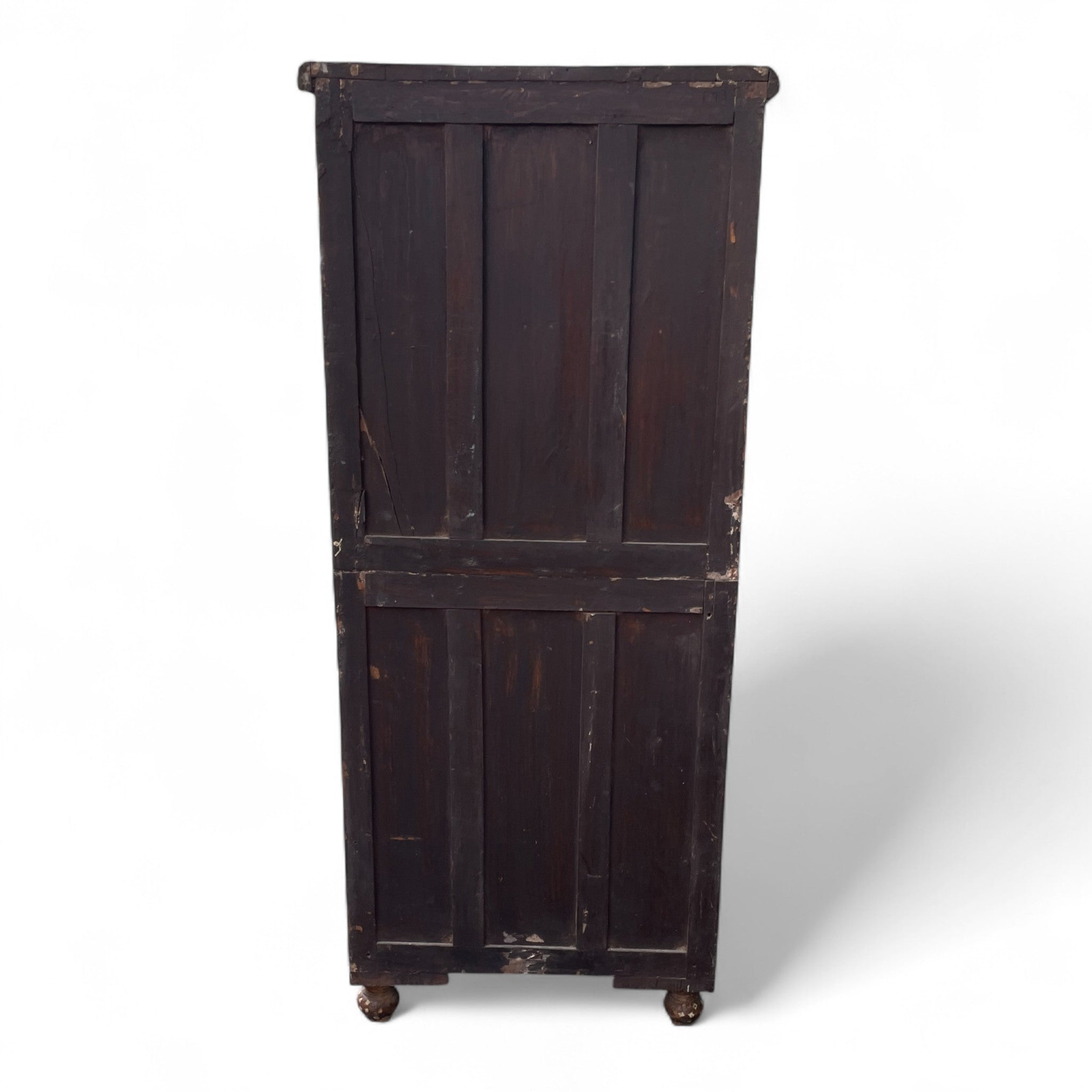 Early twentieth century  Anglo Indian tall chest of drawers .