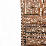 Early twentieth century  Anglo Indian tall chest of drawers .