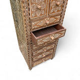 Early twentieth century  Anglo Indian tall chest of drawers .