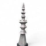 French 19th century zinc weather vain on ebonised plinth.