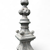 French 19th century zinc weather vain on ebonised plinth.