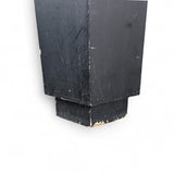 French 19th century zinc weather vain on ebonised plinth.