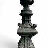 French 19th century zinc weather vain on ebonised plinth.