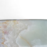 Italian mid century Onyx and bronze coffee table.