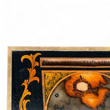 1970's coffee table with reverse glass map of the antique world .