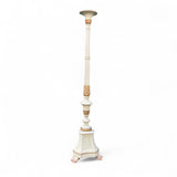 Superb english carved wood torchere circa 1840 with parcel gilt finish .