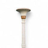 Superb english carved wood torchere circa 1840 with parcel gilt finish .