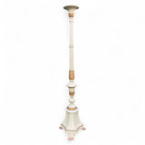 Superb english carved wood torchere circa 1840 with parcel gilt finish .