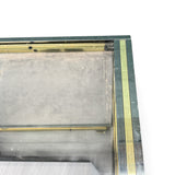 1970's Italian drinks trolley with brass and chrome detailing.