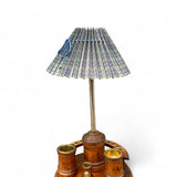 Edwardian gentleman smokers set  and table on turned wooden lamp.