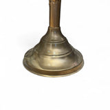 Italian mid century palm side table with Murano glass lights.