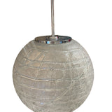 Large glass ball hanging pendant light by Doria Leuchten circa 1970.