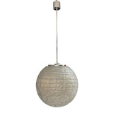 Large glass ball hanging pendant light by Doria Leuchten circa 1970.