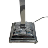 British Art Deco table lamp on chrome base circa 1930.
