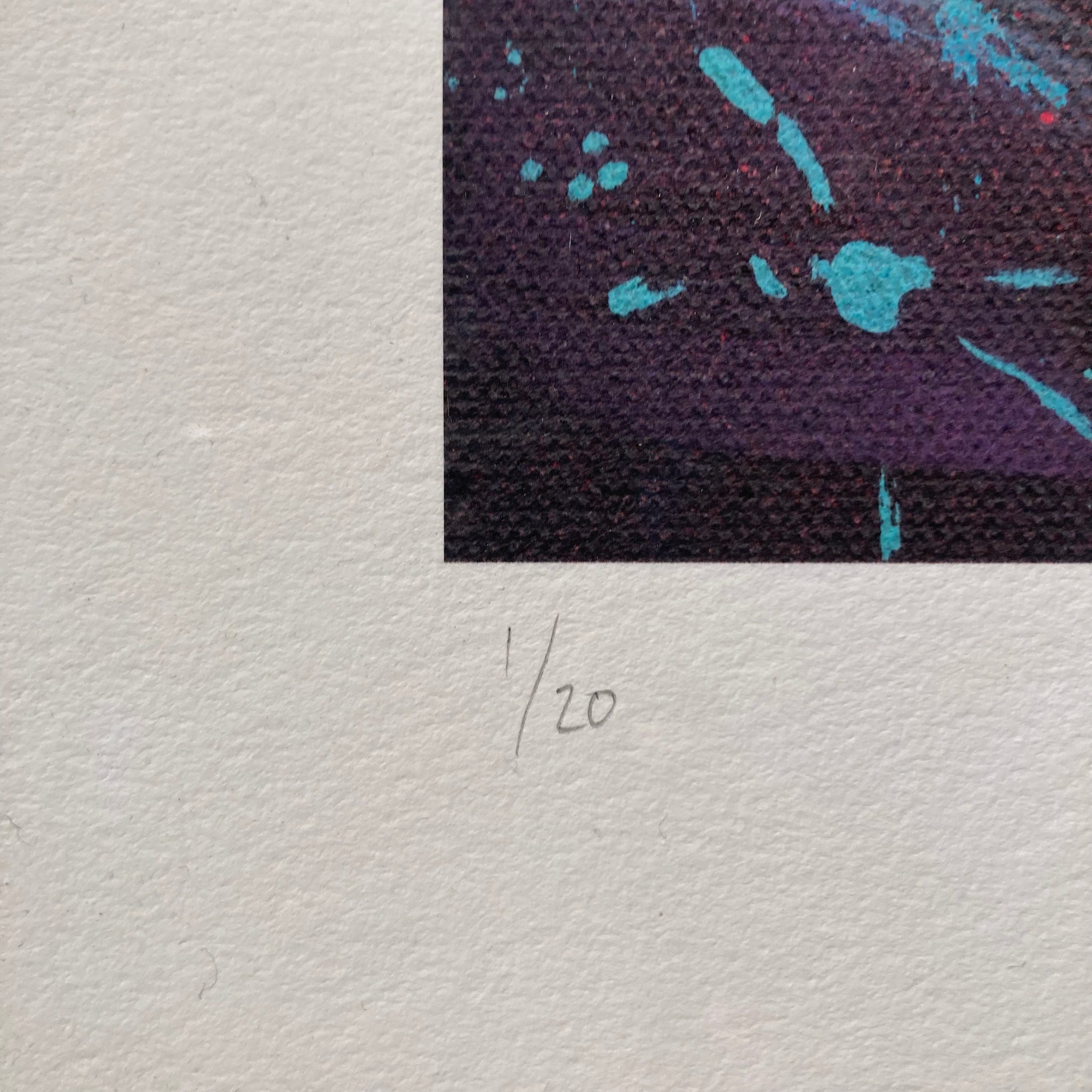 Framed 'SPACE SPAGHETTI HOOP' Limited Edition Print By JEREMY JONES