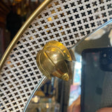 1950's french back lit mirror in the style of Mathieu Mategot.