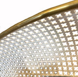 1950's french back lit mirror in the style of Mathieu Mategot.