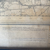 Large antique framed map
