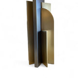 Large pair of  substantial steel and bronze Icon lamps .