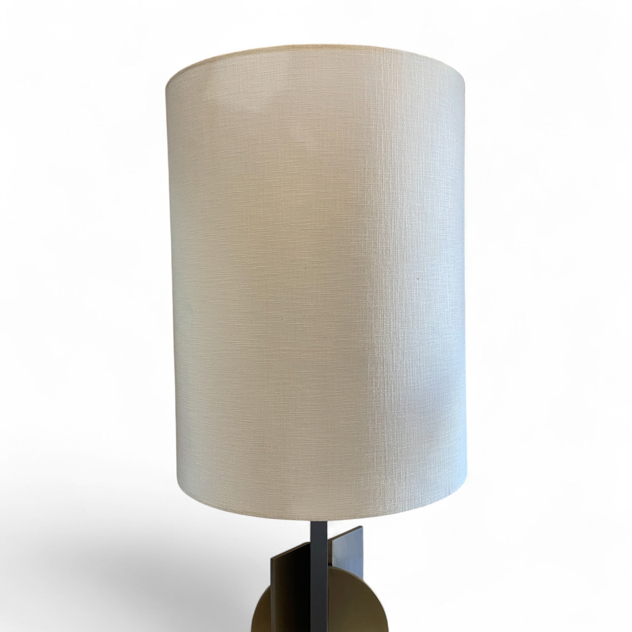 Large pair of  substantial steel and bronze Icon lamps .