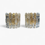 Pair of 1970's J.Kalmar Austrian wall lights .