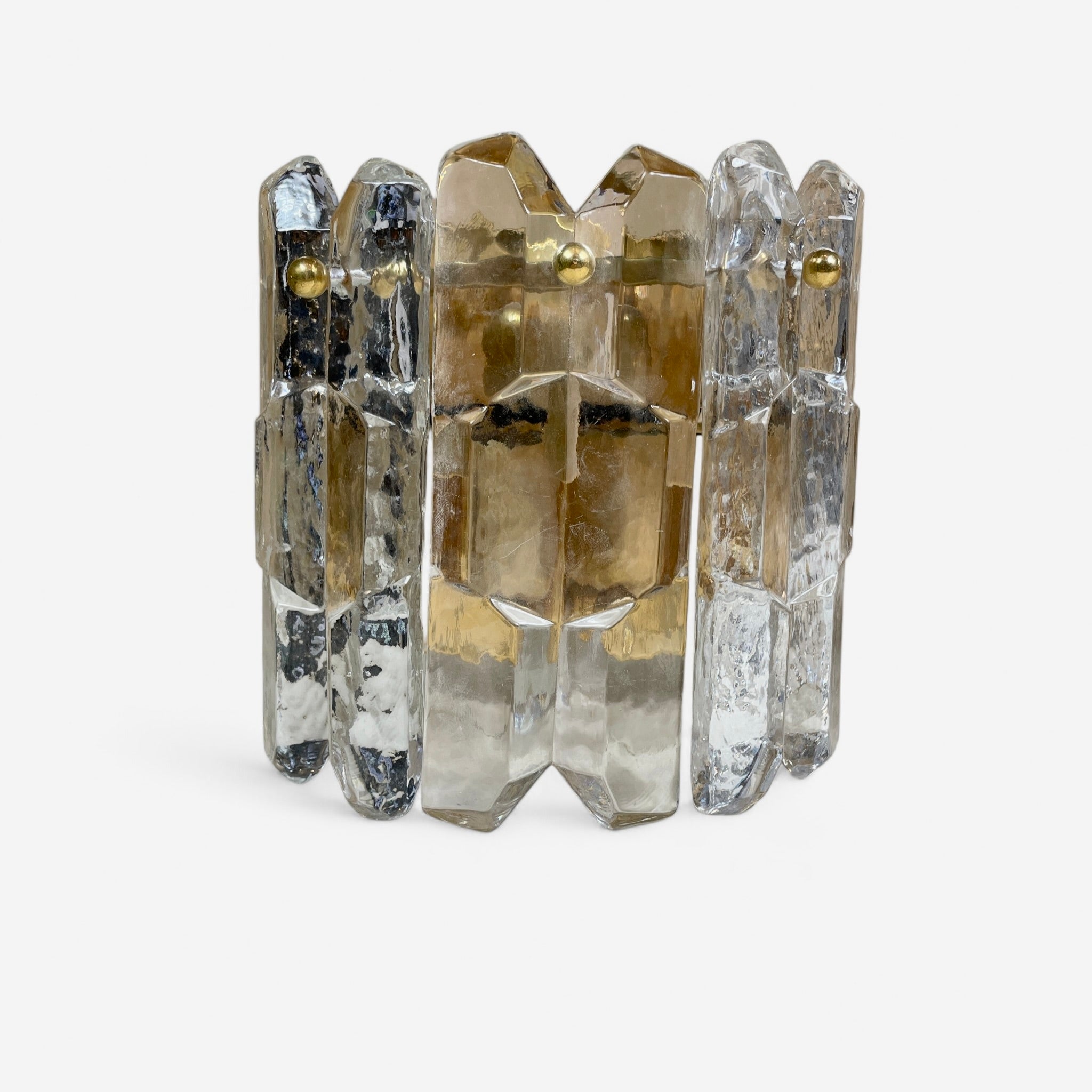 Pair of 1970's J.Kalmar Austrian wall lights .