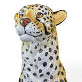 Extra large hand modelled Italian ceramic Cheetah.
