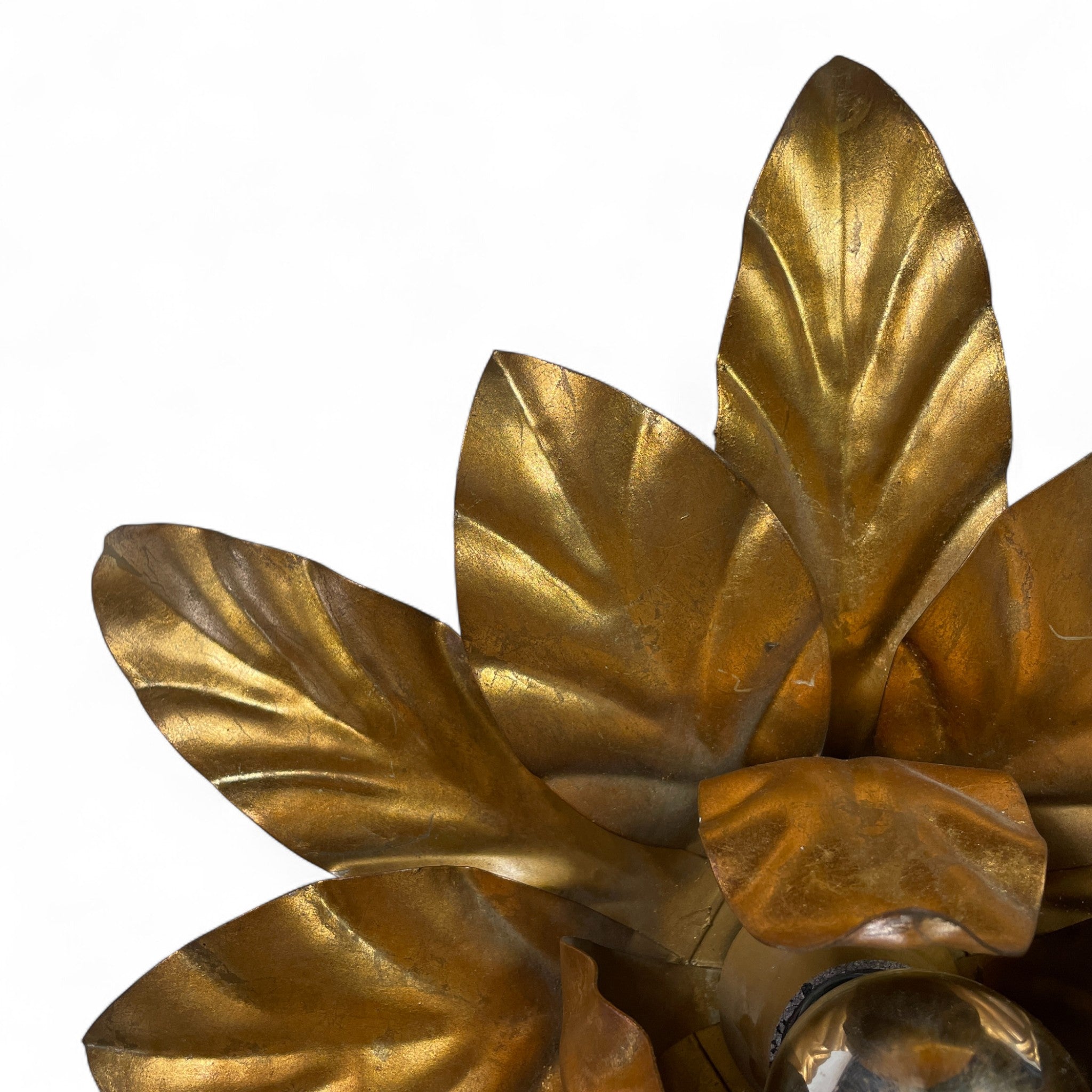brass flower wall lights