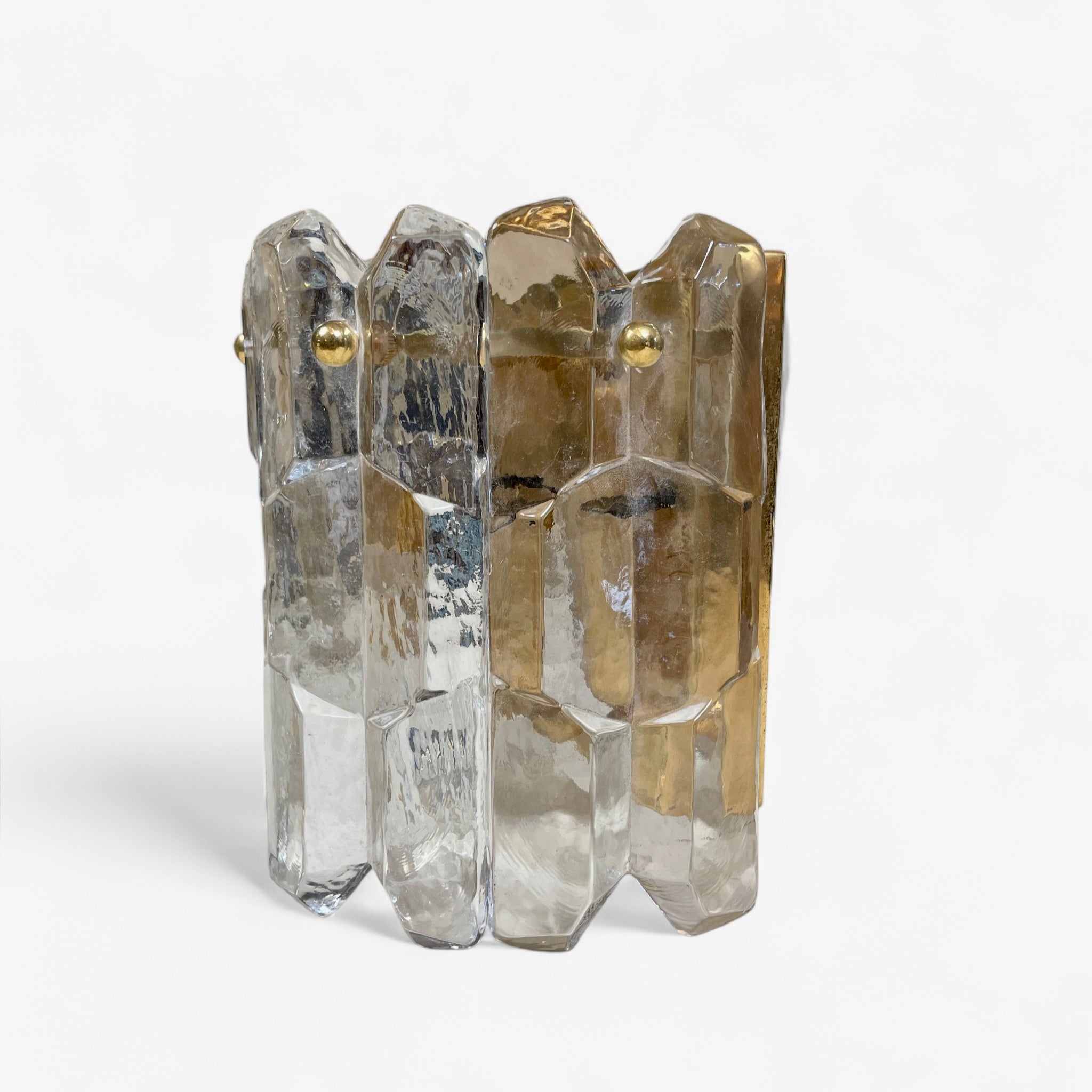 Pair of 1970's J.Kalmar Austrian wall lights .