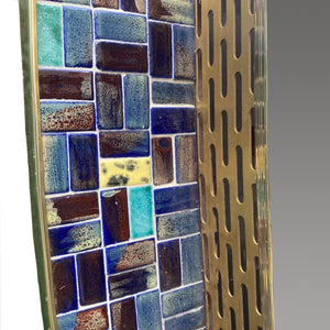 Large backlit 1950's Italian Mosaic mirror.