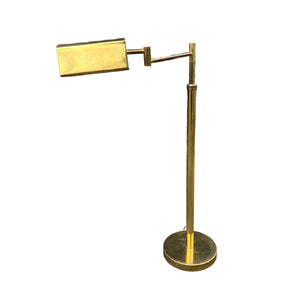 Vintage Italian brass articulated reading lamp.