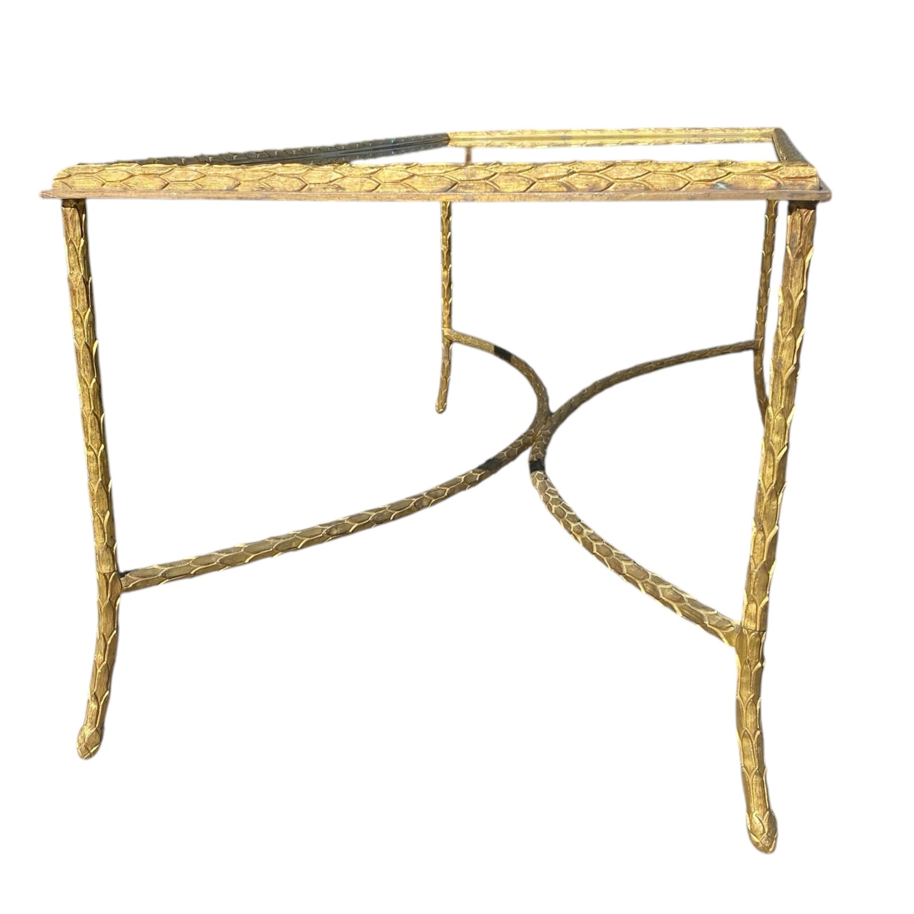Maison Charles 'Palmier' bronze coffee table.