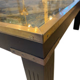 1970's coffee table with map of the antique world .