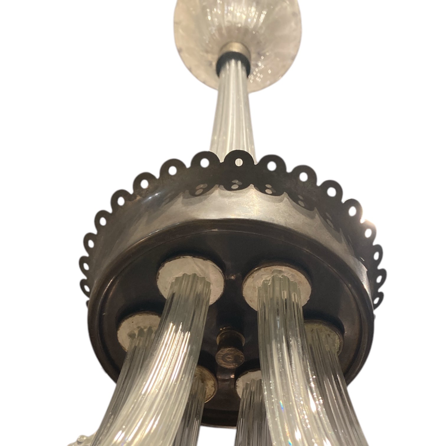 Large 1940's Original Barovier Murano chandelier.
