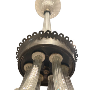 Large 1940's Original Barovier Murano chandelier.