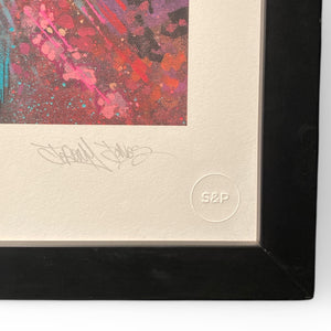 Framed 'SPACE SPAGHETTI HOOP' Limited Edition Print By JEREMY JONES