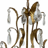 Decorative Italian gilt metal chandelier .