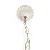 Vintage Italian tole chandelier with painted lilies and foliage.