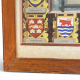 Original Framed Vintage Map of Royal Britain Circa 1967.